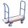 VARIOfit Klappbügelwagen mit 2 Bügeln 150 kg + EasySTOP - Enzianblau - Enzianblau