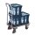 VARIOfit Aluminium Klappbügelwagen Typ M + EasySTOP - Silber