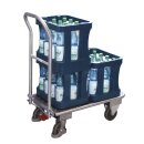 VARIOfit Aluminium Klappbügelwagen Typ L + EasySTOP - Silber
