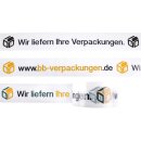 Bedrucktes PP-Klebeband leise Weiß 1-farbig