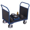 VARIOfit Doppel-Stirnwandwagen 1000 kg Typ M + EasySTOP - Enzianblau