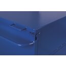 VARIOfit Blech Kastenwagen mit Deckel Typ L + EasySTOP - Enzianblau