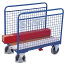 VARIOfit Drahtgitter Seitenbügelwagen Typ S + EasySTOP - Enzianblau