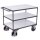 Schwerer ESD Tischwagen mit 3 Ladefl�chen Typ XL + EasySTOP-1