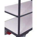 VARIOfit ESD Etagenwagen mit 3 Böden Typ S + EasySTOP - Enzianblau