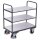 ESD Etagenwagen mit 3 B�den Typ XL + EasySTOP-1