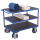VARIOfit Schwerer Tischwagen 1000 kg mit 3 Ladeflächen Typ S + EasySTOP