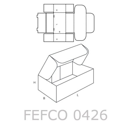 Faltkarton 160 x 114 x 60 mm