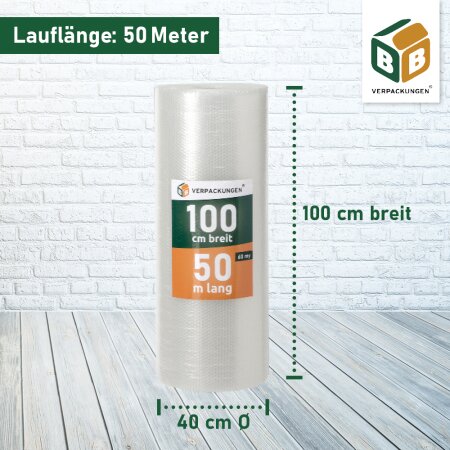 Luftpolsterfolie 1,0 x 50 m
