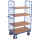 Paketwagen hoch mit 2 Gitterw�nden + 4 B�den 500 kg Traglast Typ M + EasySTOP-1