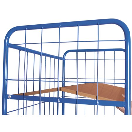 Etagenwagen hoch mit 3 klappbaren B�den Typ L + EasySTOP-2