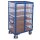 Etagenwagen mit 1 festen und 4 variablen B�den Drehgriff-Doppelfl�gelt�r + EasySTOP Typ L-1