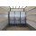 Stahlblech-Etagenwagen mit 1 festen und 4 variablen B�den Drehgriff-Doppelfl�gelt�r + EasySTOP Typ M-2
