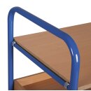VARIOfit Etagenwagen mit 2 Böden 250 kg Traglast Typ XL + EasySTOP - Enzianblau