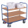 VARIOfit Etagenwagen mit 3 Böden 250 kg Traglast Typ L + EasySTOP - Enzianblau