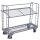 Etagenwagen mit 2 Drahtgitterb�den verzinkt 400 kg Traglast Typ L + EasySTOP-1