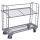 Etagenwagen mit 2 Drahtgitterb�den verzinkt 400 kg Traglast Typ L + EasySTOP-1