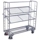 Etagenwagen mit 3 Drahtgitterb�den verzinkt 400 kg...