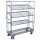 Etagenwagen mit 4 Drahtgitterb�den verzinkt 250 kg Traglast Typ M + EasySTOP-1