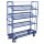 Etagenwagen mit 4 Drahtgitterb�den pulverbeschichtet 250 kg Traglast Typ M + EasySTOP-1