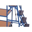 VARIOfit XL-Kommissionierwagen mit 3 Böden - Enzianblau