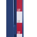 VARIOfit Tragarmwagen einseitig mit 2 Pfosten - Enzianblau