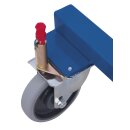 VARIOfit Tragarmwagen einseitig mit 2 Pfosten - Enzianblau