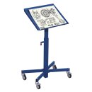 VARIOfit Materialständer neigbar höhenverstellbar 715-1085 mm - Enzianblau