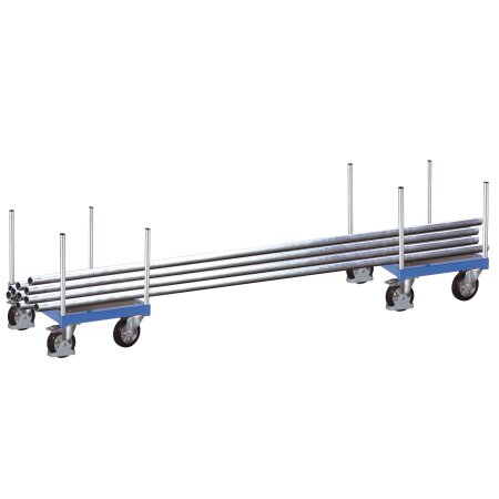 Langmaterialroller (1Stk) mit wasserfester Plattform und 4 Rungen