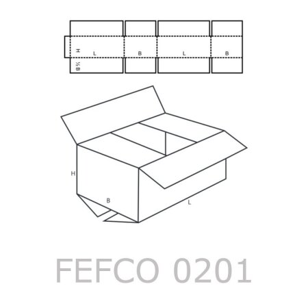 Faltkarton 320 x 220 x 150 mm (2-wellig)