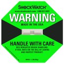 ShockWatch Stoßindikatorlabel mit Warnhinweisaufkleber (grün)