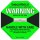 ShockWatch Stoßindikatorlabel mit Warnhinweisaufkleber (grün)-1