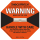 ShockWatch Stoßindikatorlabel mit Warnhinweisaufkleber (orange)-1