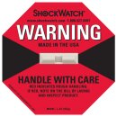 ShockWatch Stoßindikatorlabel mit Warnhinweisaufkleber (rot)-1