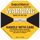 ShockWatch Stoßindikatorlabel mit Warnhinweisaufkleber...