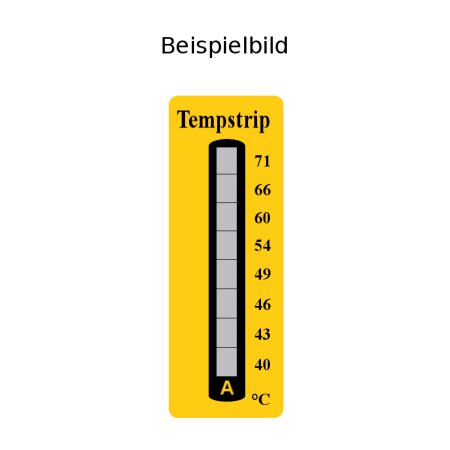 8 Felder Messstreifen Typ D 166 - 204 °C-1