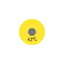 Einzelmesspunkt 43 °C-1