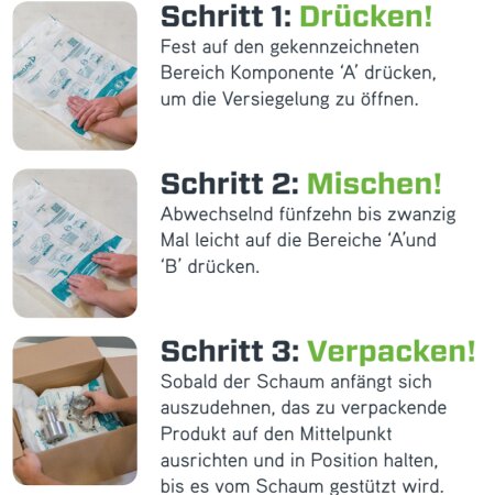 Instapak 2-Komponenten Schaumverpackung Starter-Set