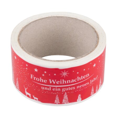 Weihnachtsklebeband PVC (rot)-1