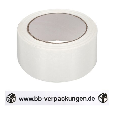 Bedrucktes PVC-Klebeband Weiß 1-farbig