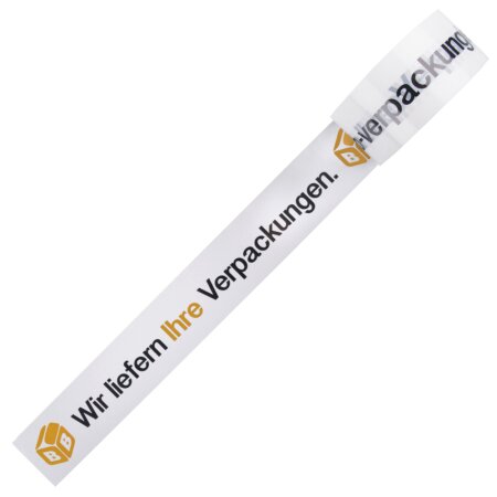Bedrucktes PVC-Klebeband Wei 2-farbig