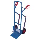 Stahlrohr-Stapelkarre 200 kg mit Klappschaufel und Gleitkufen (L)