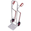 Alu-Stapelkarre 200 kg mit Klappschaufel und Gleitkufen (L)