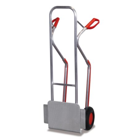 Alu-Stapelkarre 200 kg mit Klappschaufel und Gleitkufen (VG)