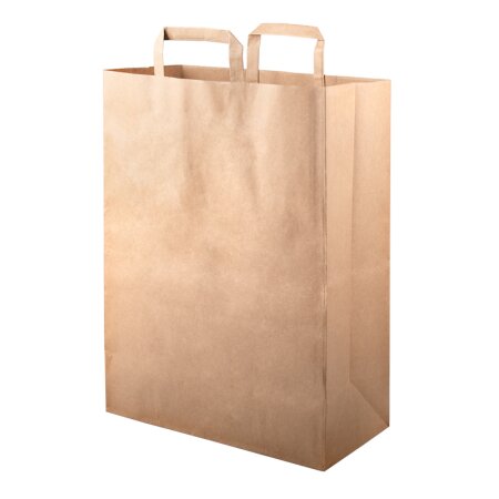 250 Papier-Tragetaschen 320 + 160 x 450 mm