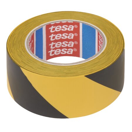 Tesa Bodenmarkierung 4169 PVC (schwarz-gelb)-1