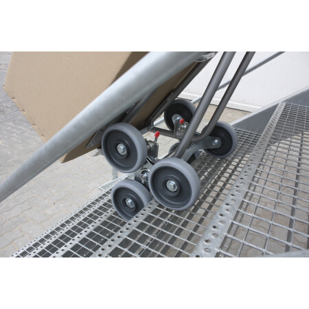Alu Treppenkarre 200 kg mit 2 dreiarmigen Radsternen (VG)-2