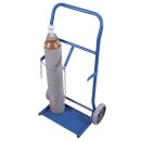 VARIOfit Stahlflaschenkarre für 2 Stahlflaschen à 10l Inhalt (VG) - Enzianblau