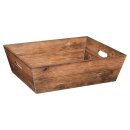 Prsentkorb 4-eckig Holz 376 x 286 x 129 mm