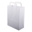 250 Papier-Tragetaschen 220 + 100 x 360 mm (wei)